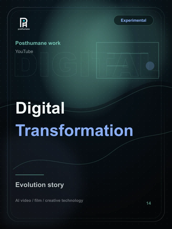 Digital Transformation - Evolution story